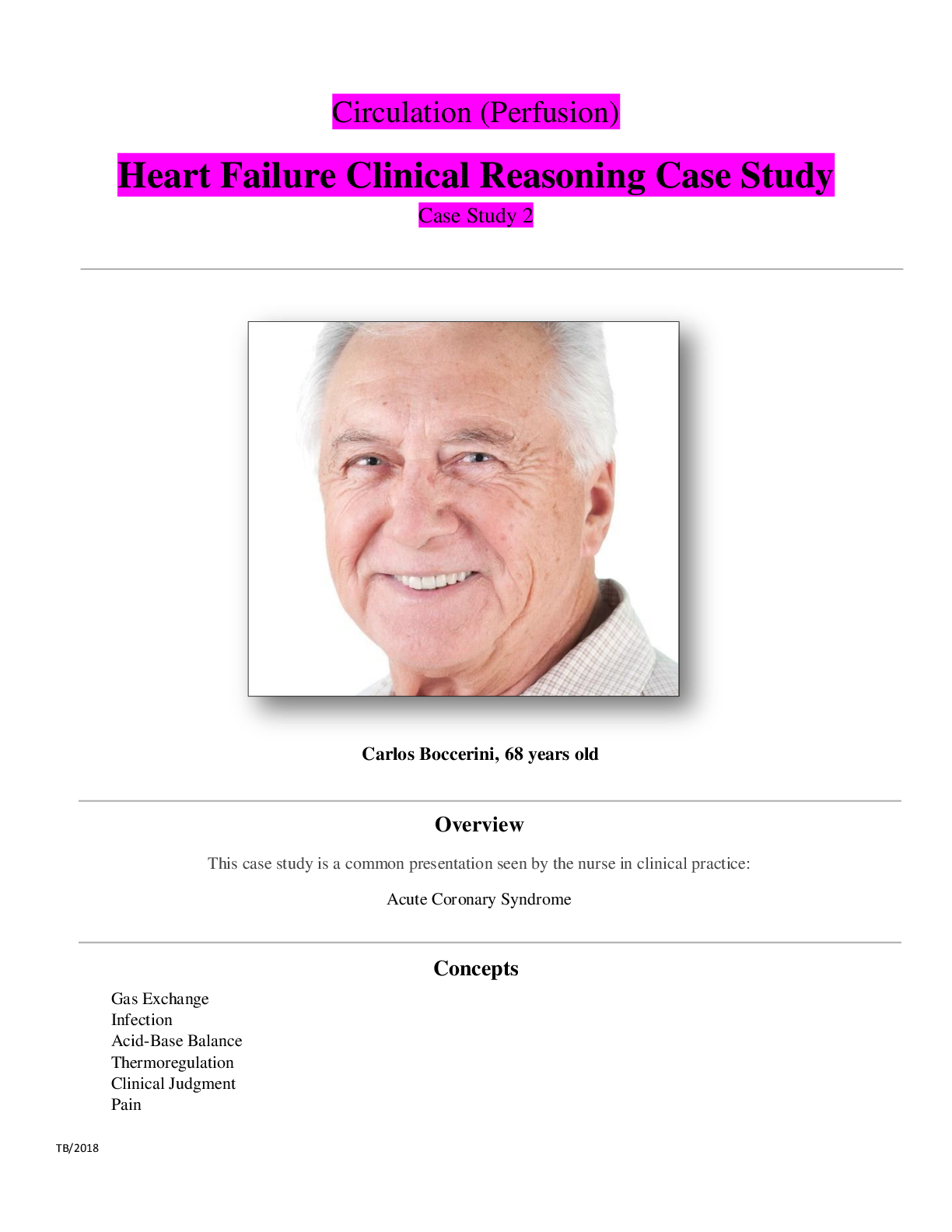 heart failure 3.0 case study test